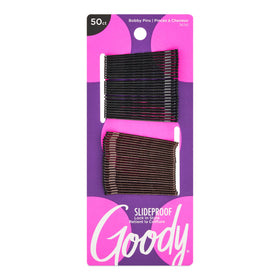 GOODY Metallic Bobby Pins 50 Count black front view