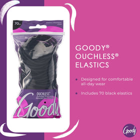GOODY Ouchless Hair Elastics black elastics close-up