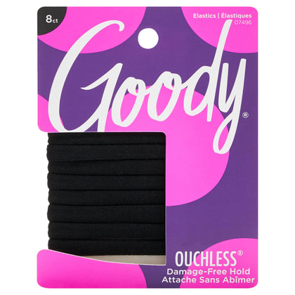 GOODY Ouchless Hair Elastics black pack front view