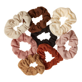 GOODY Ouchless Hair Scrunchies in a stylish bun