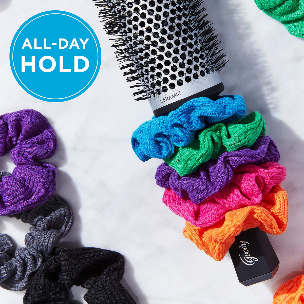 GOODY Ouchless Jersey Scrunchies in packaging