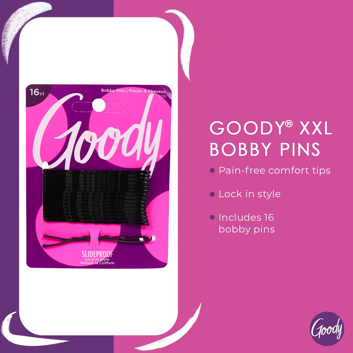 GOODY SlideProof Bobby Pins packaging