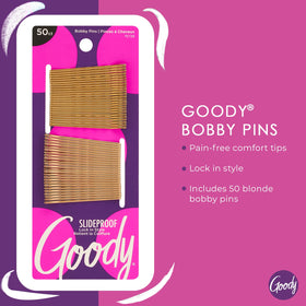 GOODY SlideProof Bobby Pins packaging side view