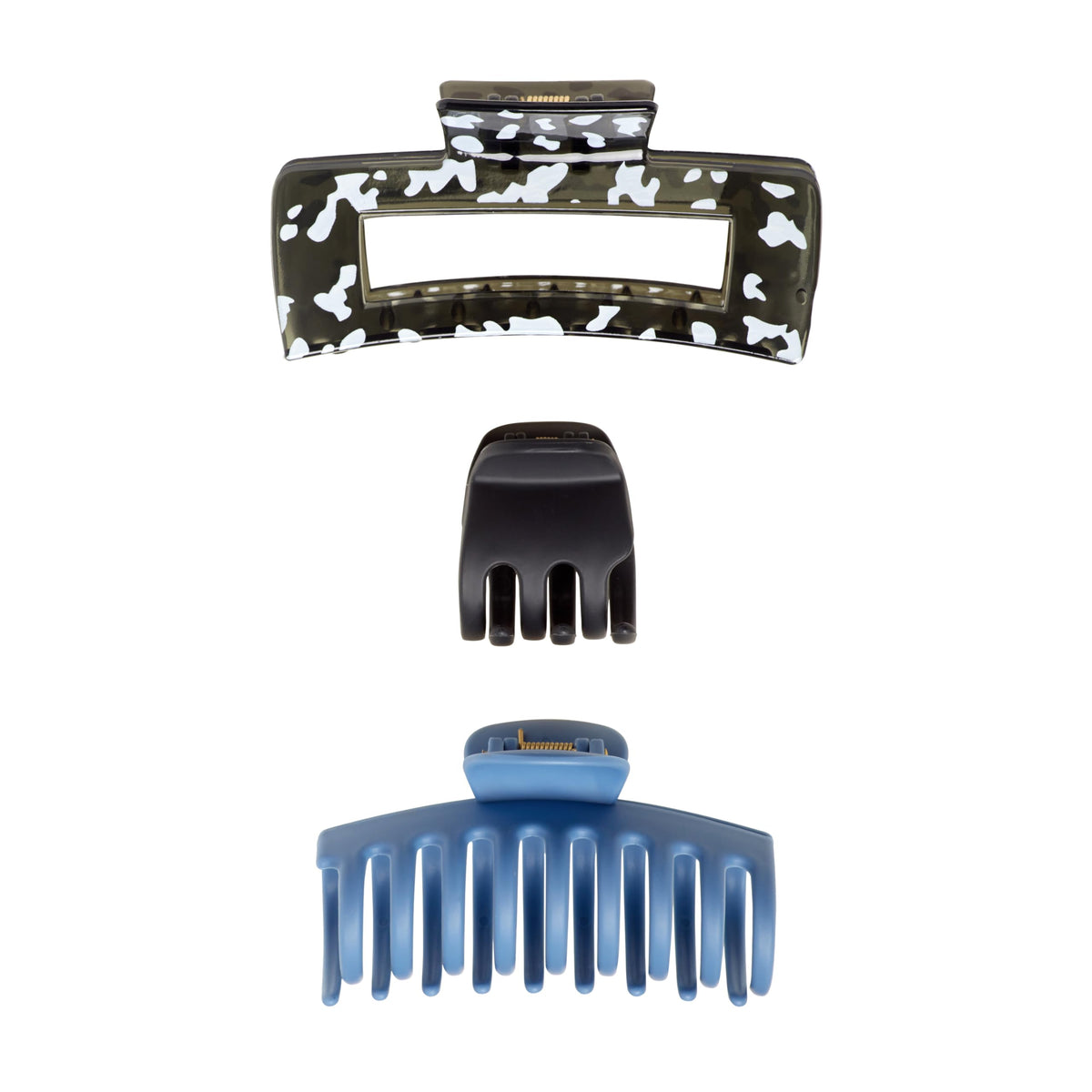 GOODY SlideProof Rectangular Claw Clips showing secure grip feature