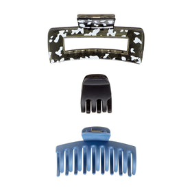 GOODY SlideProof Rectangular Claw Clips showing secure grip feature