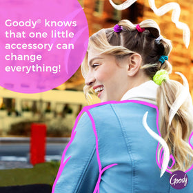 GOODY SlideProof Rectangular Claw Clips styled in hair