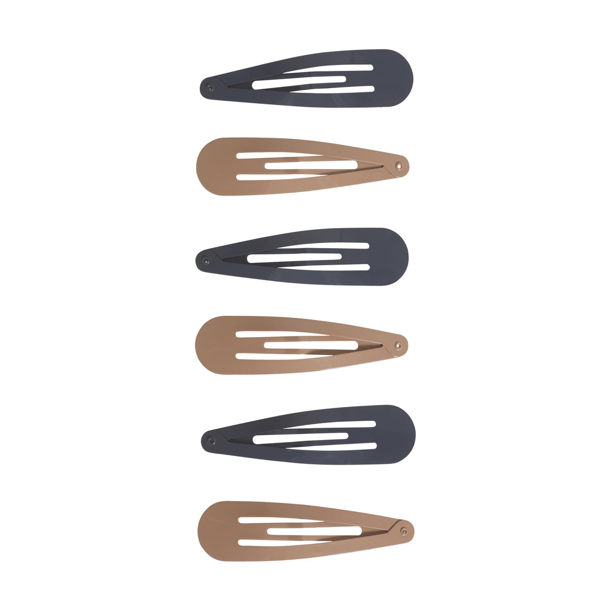 GOODY snap clips in neutral tones