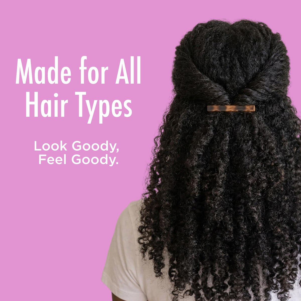 GOODY Stay Tight Hair Barrettes with a chic hairstyle