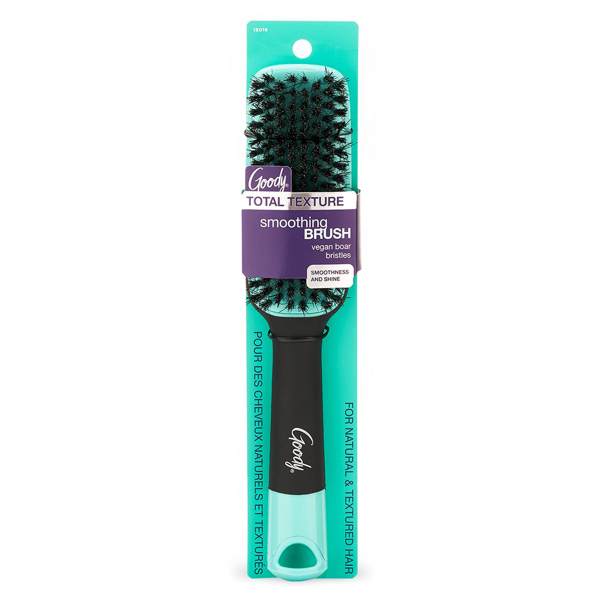 GOODY Total Texture Smoothing Brush front view with vegan bristles