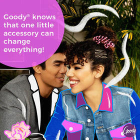 GOODY Total Texture Smoothing Brush in use on textured hair