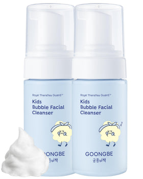 GOONGBE Kids' Bubble Facial Cleanser front view with packaging