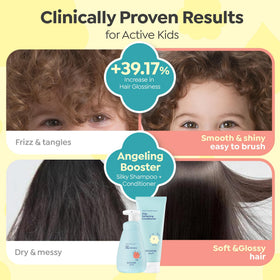 GOONGBE Kids' Shampoo application on child's hair