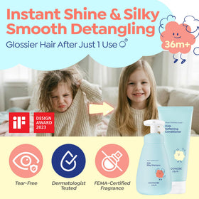 GOONGBE Kids Silicone-Free Silky Conditioner front view 6.76oz