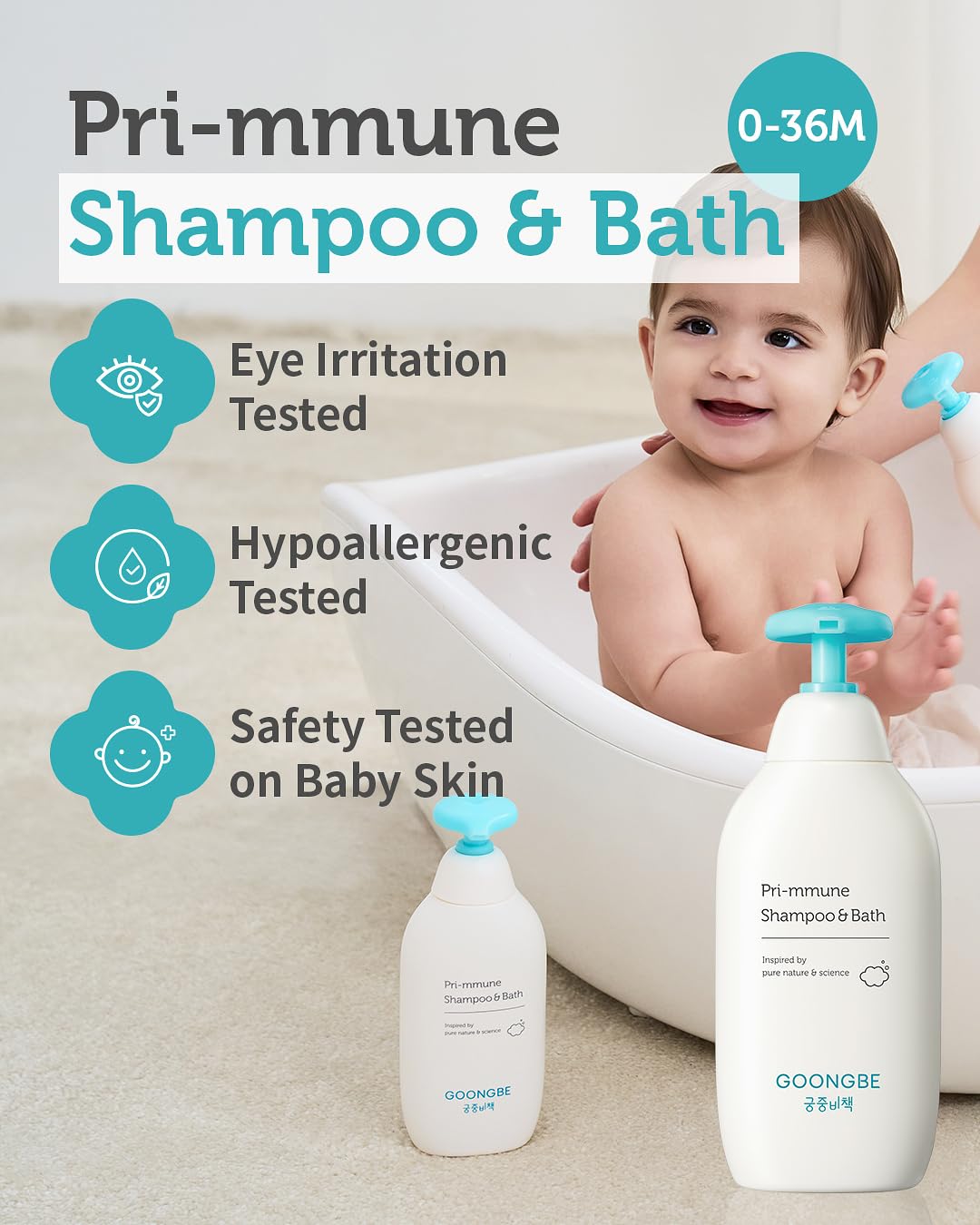 GOONGBE Pri-mmune Shampoo Bath & Moisture Lotion back view