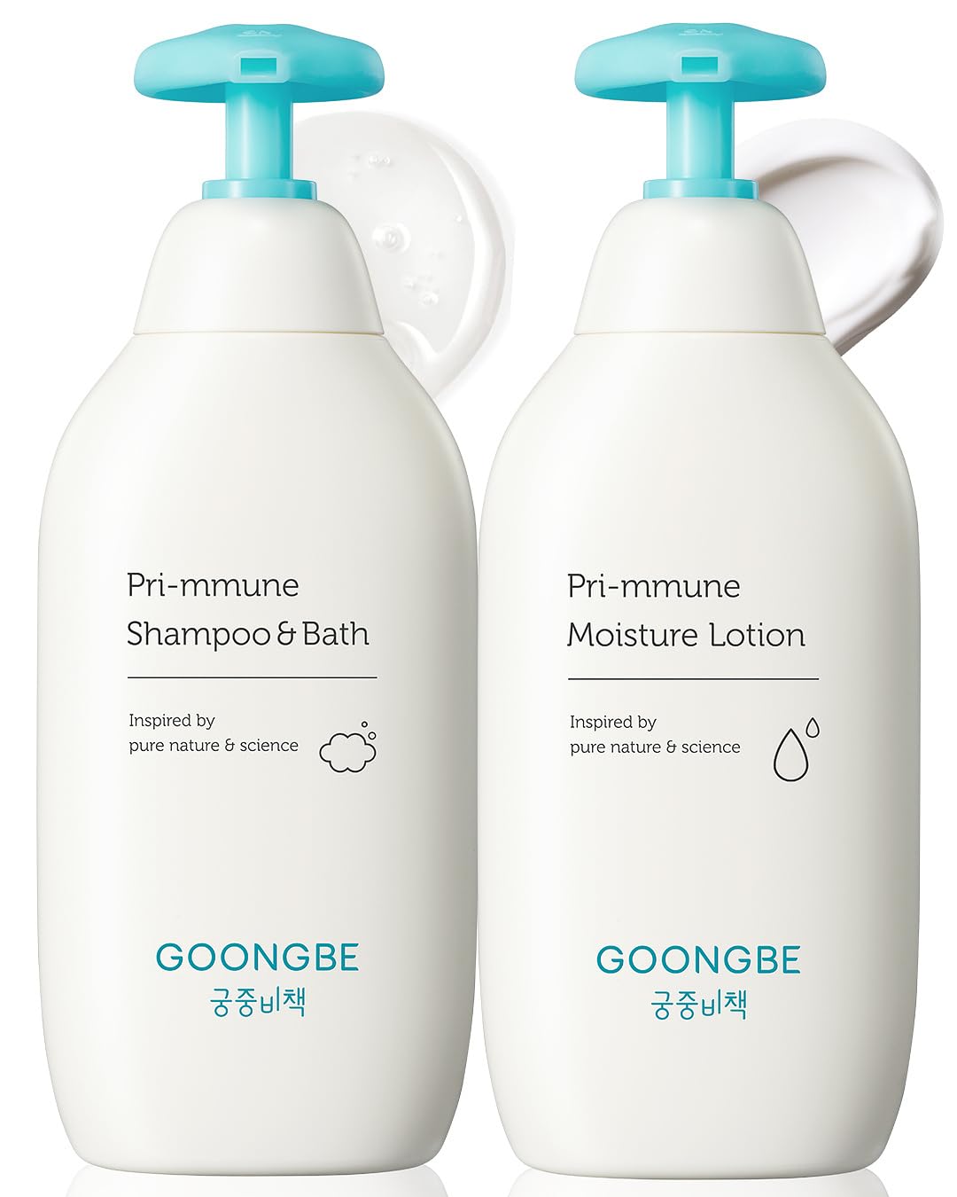 GOONGBE Pri-mmune Shampoo Bath & Moisture Lotion front view