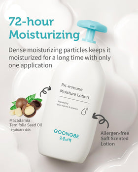 GOONGBE Pri-mmune Shampoo Bath & Moisture Lotion in use