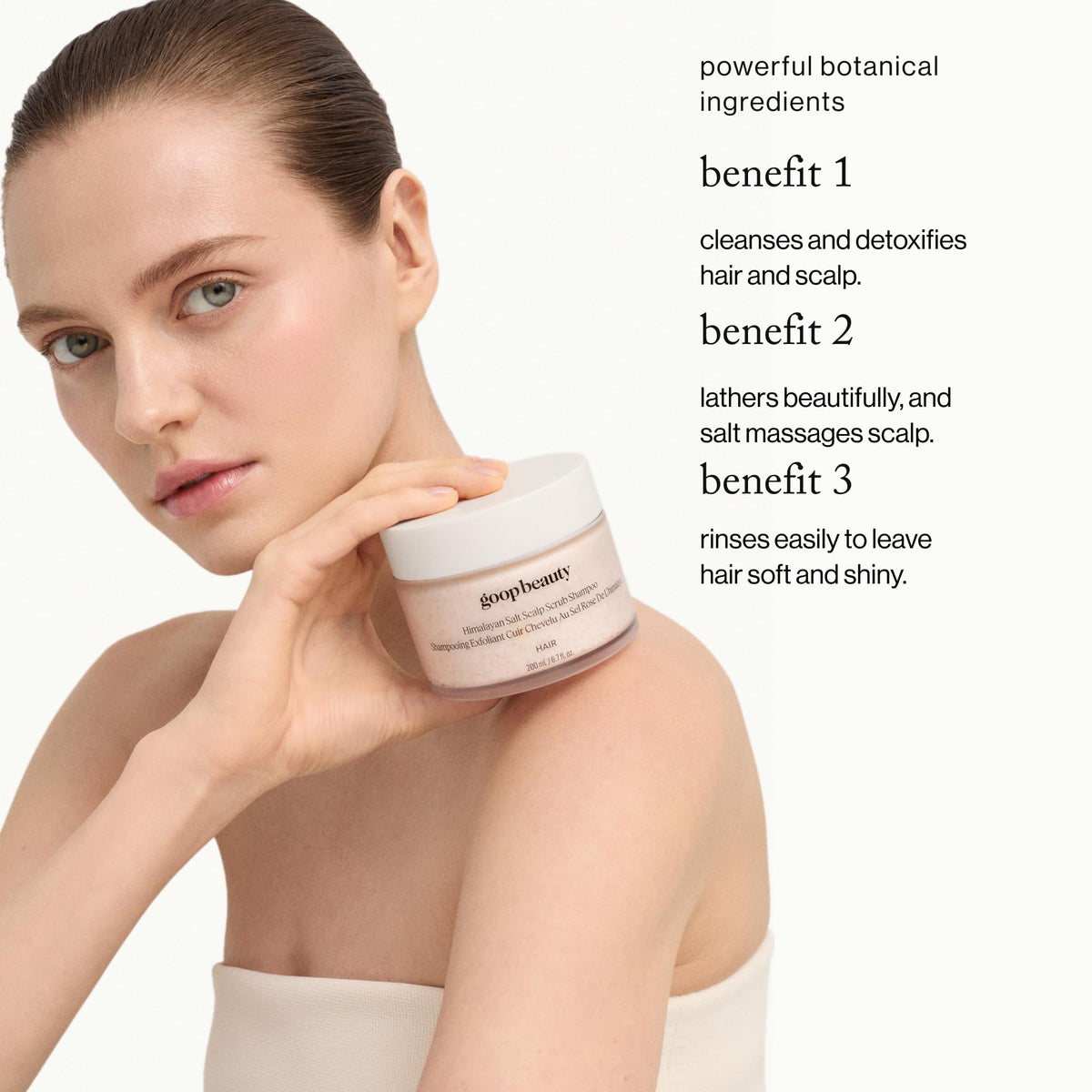 goop Scalp Scrub Shampoo 6.7 fl oz back view