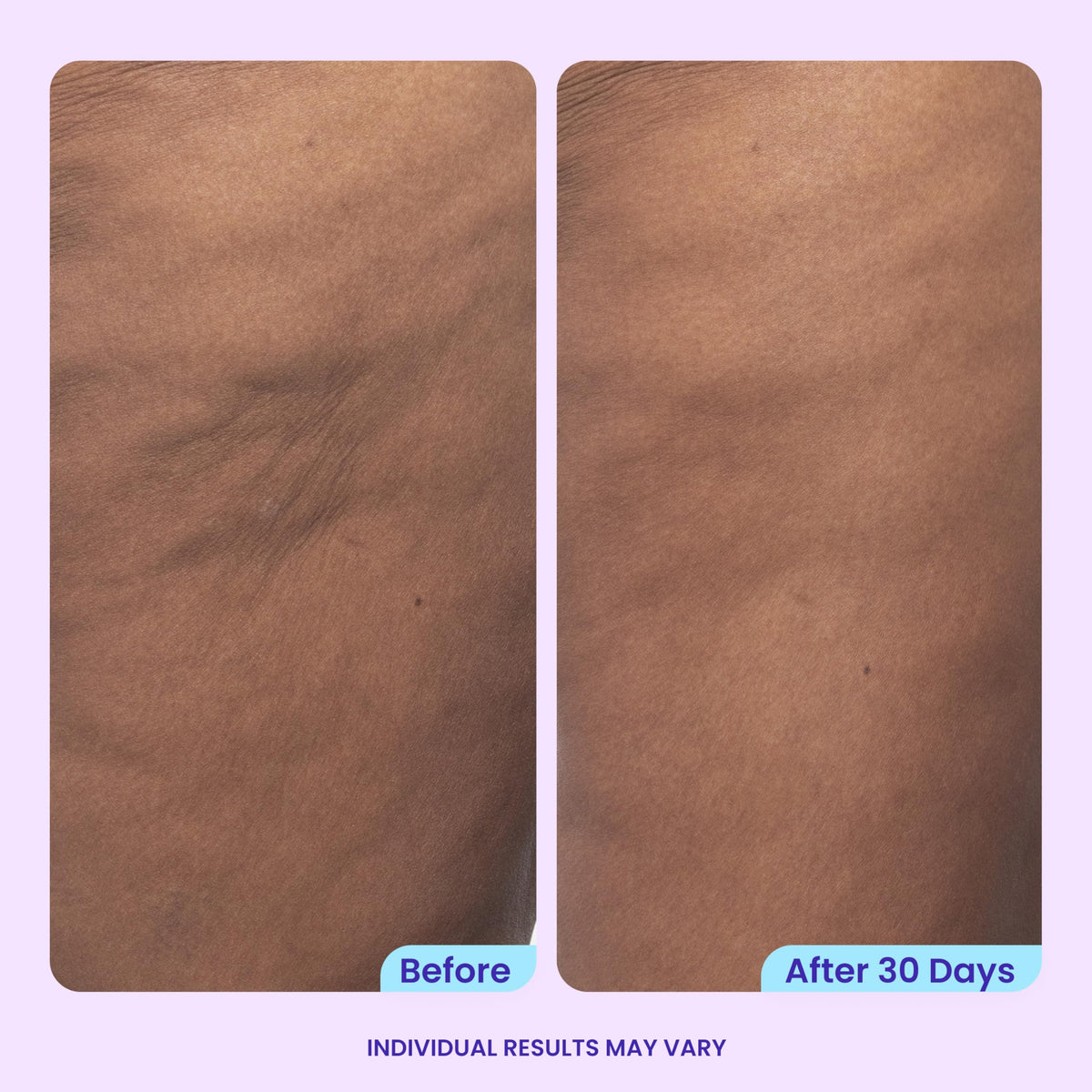 goPure Firming Butt & Thigh Cream back view showing ingredients