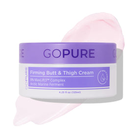 goPure Firming Butt & Thigh Cream front view with packaging