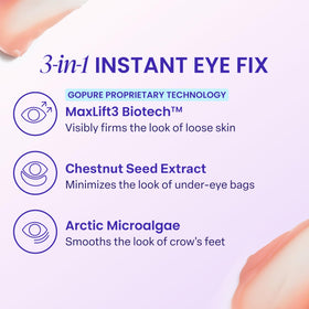goPure Instant Lift Eye Gel 18g ingredients list