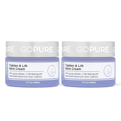 goPure Neck & Chest Moisturiser Cream 2-Pack front view