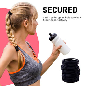 GOSICUKA hair ties elastic stretch demonstration