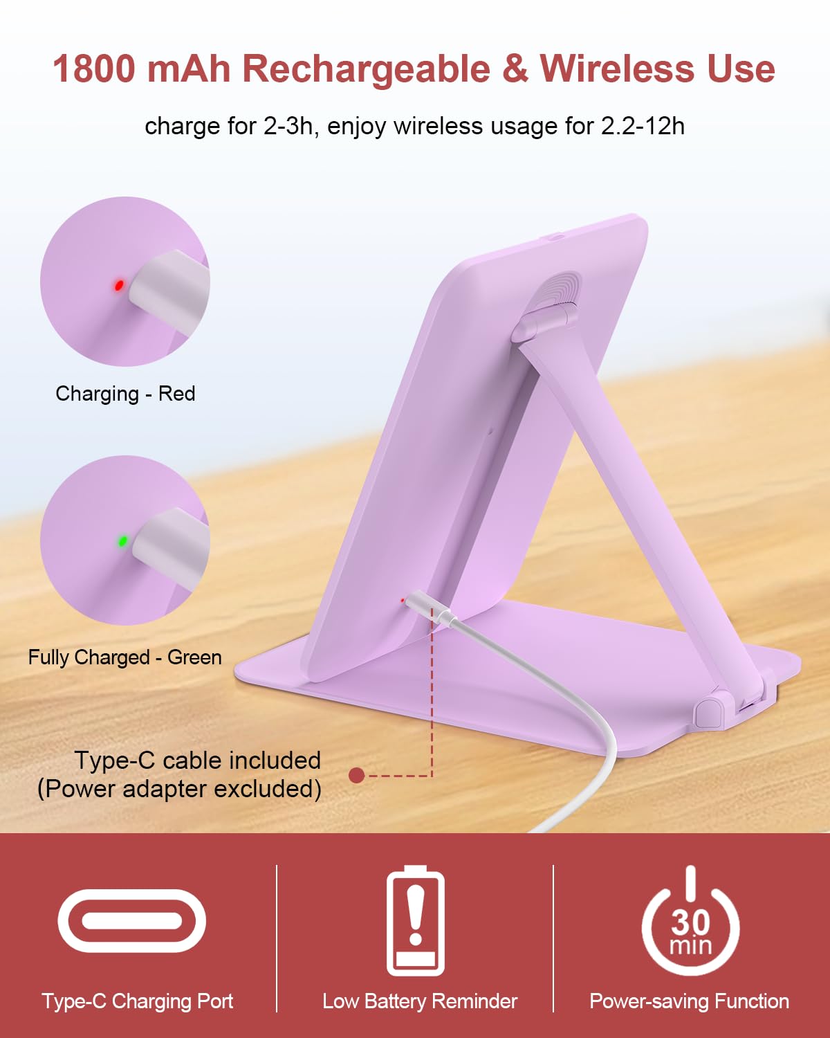 Gospire Travel Makeup Mirror close-up of touch controls