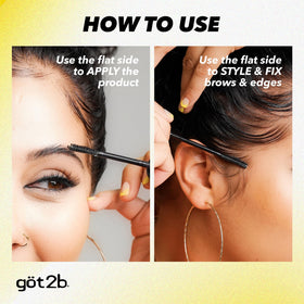 Got2B Glued 2-in-1 Brow & Edge Gel in hand
