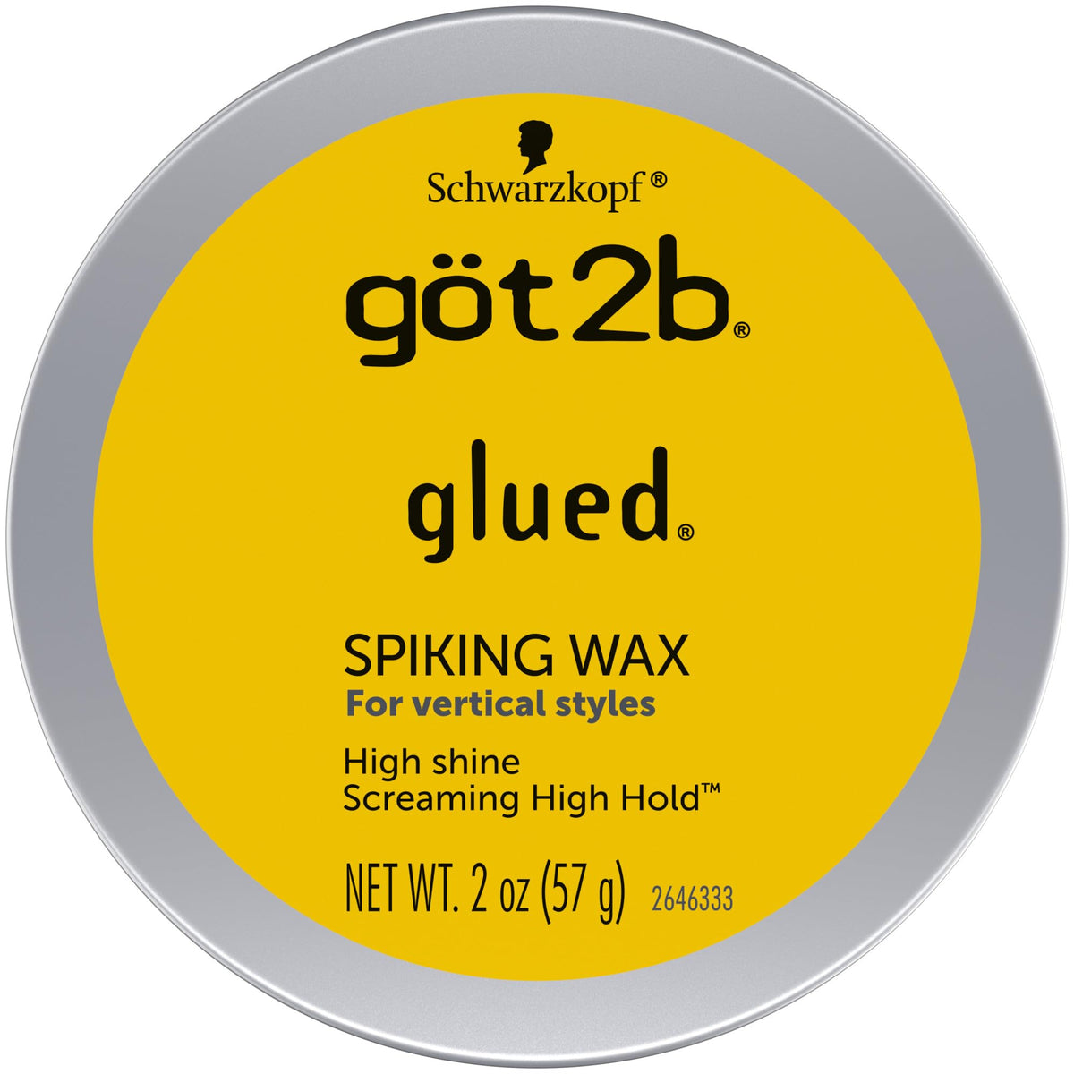 Got2B Glued Spiking Hair Wax front view, 68g