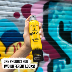 Got2B Glued Spray Wax 8 oz cap open showing spray function