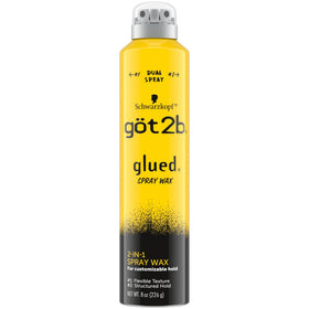 Got2B Glued Spray Wax 8 oz front view with dual nozzle