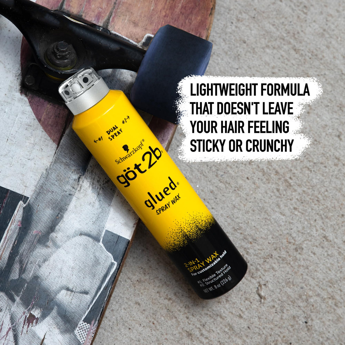 Got2B Glued Spray Wax 8 oz side view highlighting spray nozzle