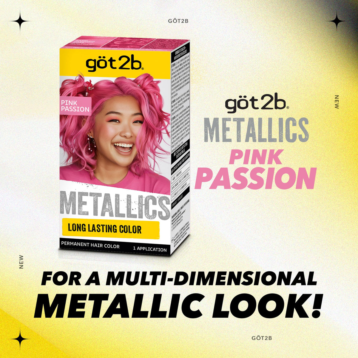 Got2B Metallics hair dye application process