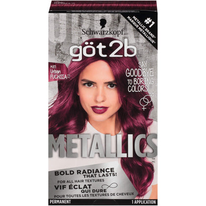 Got2B Metallics Permanent Hair Color M85 Urban Fuchsia packaging front view