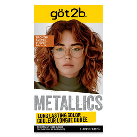 Got2B Metallics Permanent Hair Dye Bronzed Copper front view