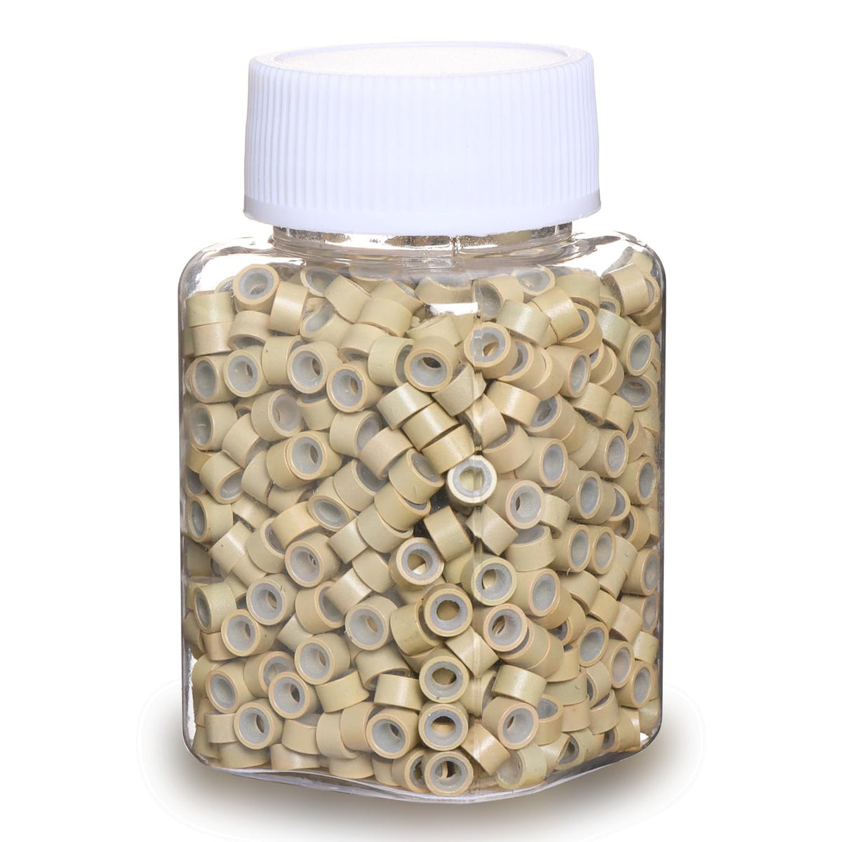 GOTDYA 1000pcs blonde hair extension beads front view