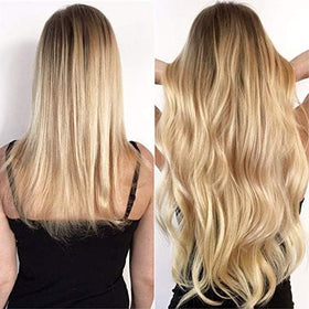 GOTDYA hair extension beads in use with hair
