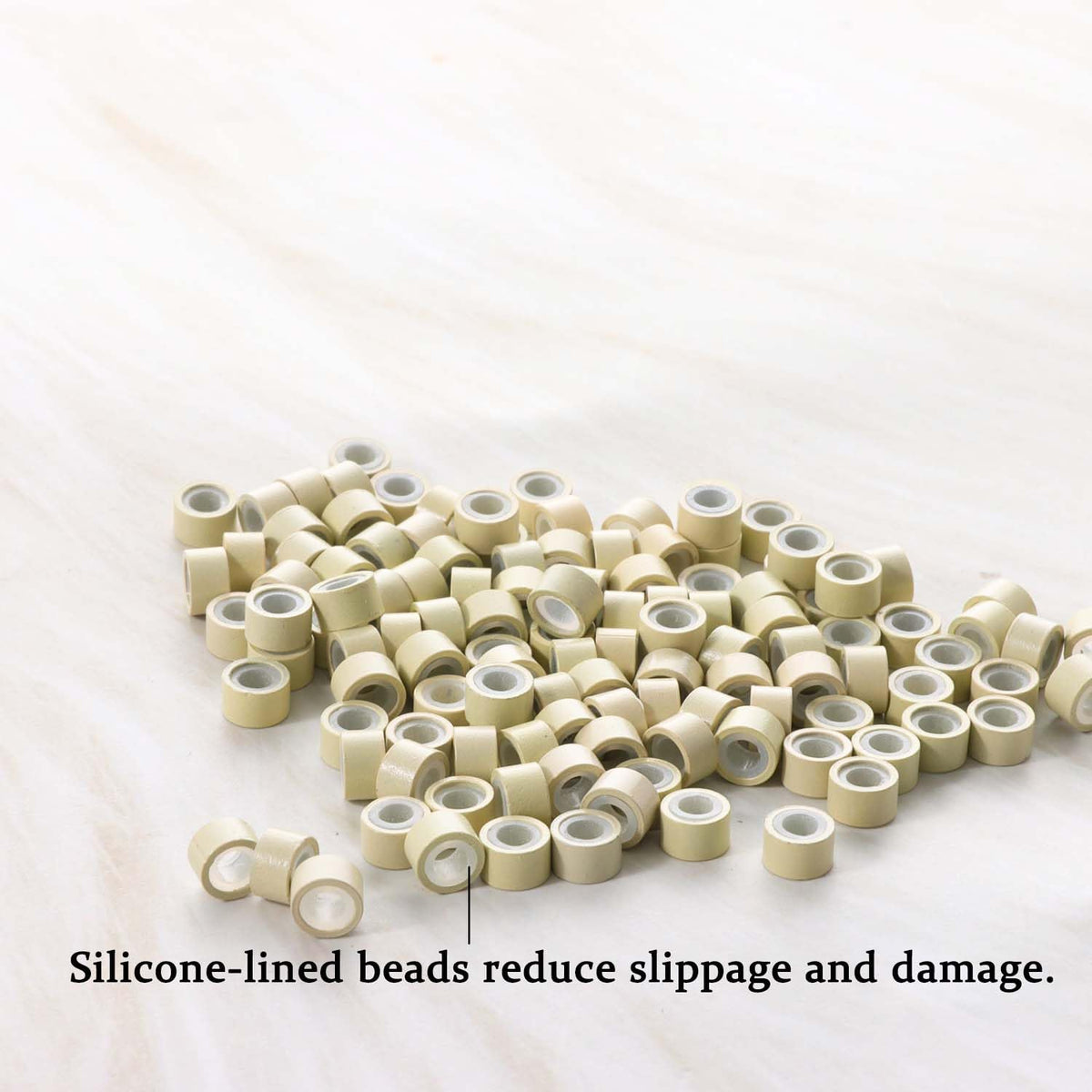 GOTDYA silicone-lined micro links for hair extensions