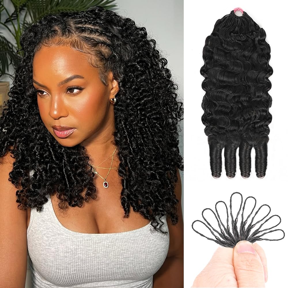 Goulus Burmese Curly Crochet Hair 120g front view