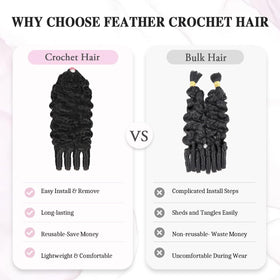 Goulus crochet hair showcasing versatility in styling
