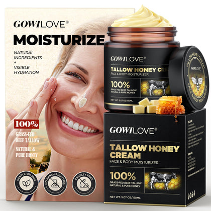 GOWILOVE 12Hr Moisture Lock Beef Tallow Balm front view