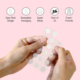 grace & stella acne patches with beauty products