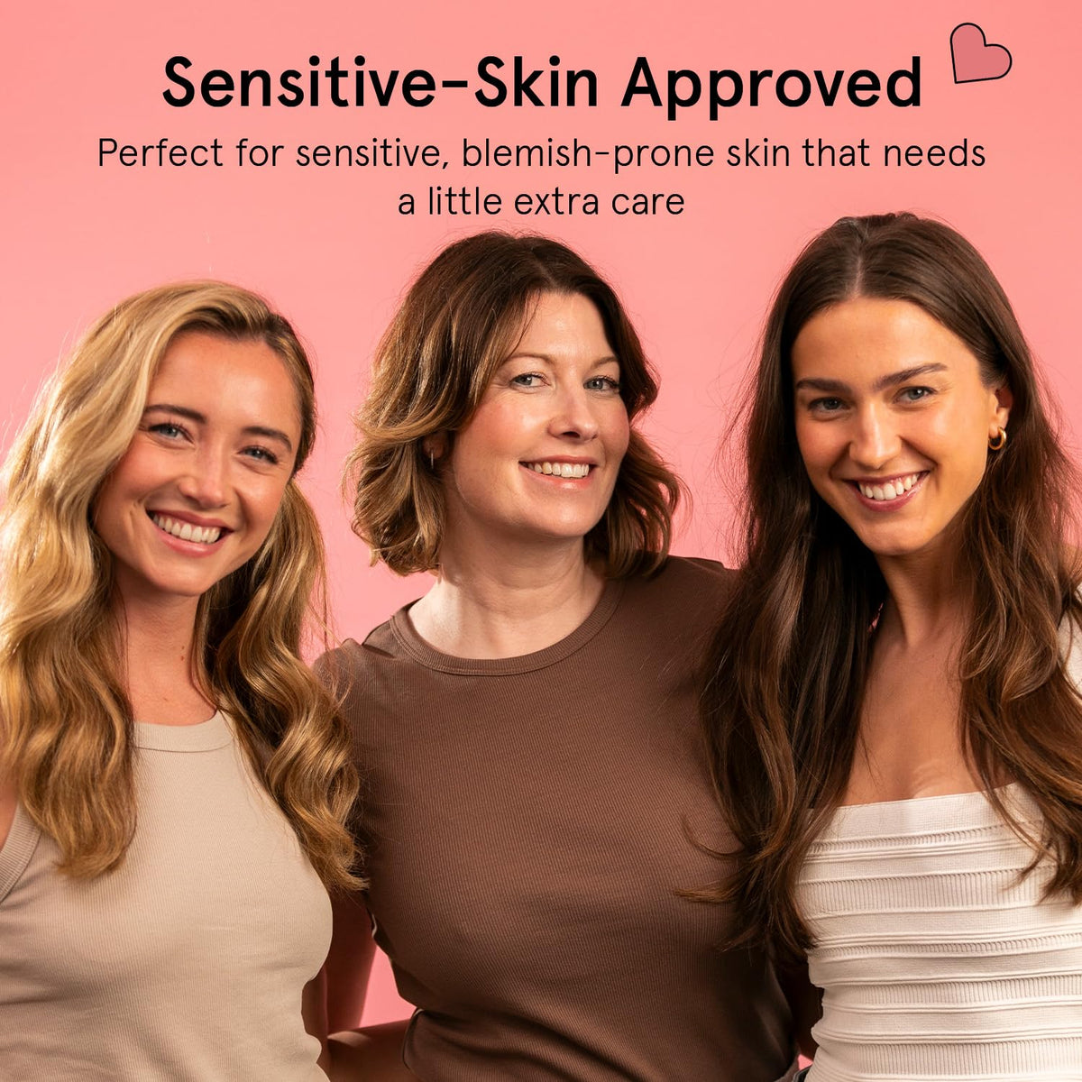 Grace & stella face towels displayed with other skincare products