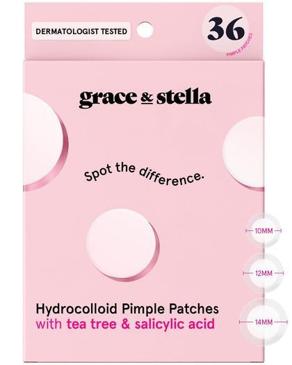 grace & stella Multi-Size Pimple Patches front view packaging
