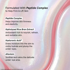 grace & stella Peptide Under Eye Patches in use during a skincare routine