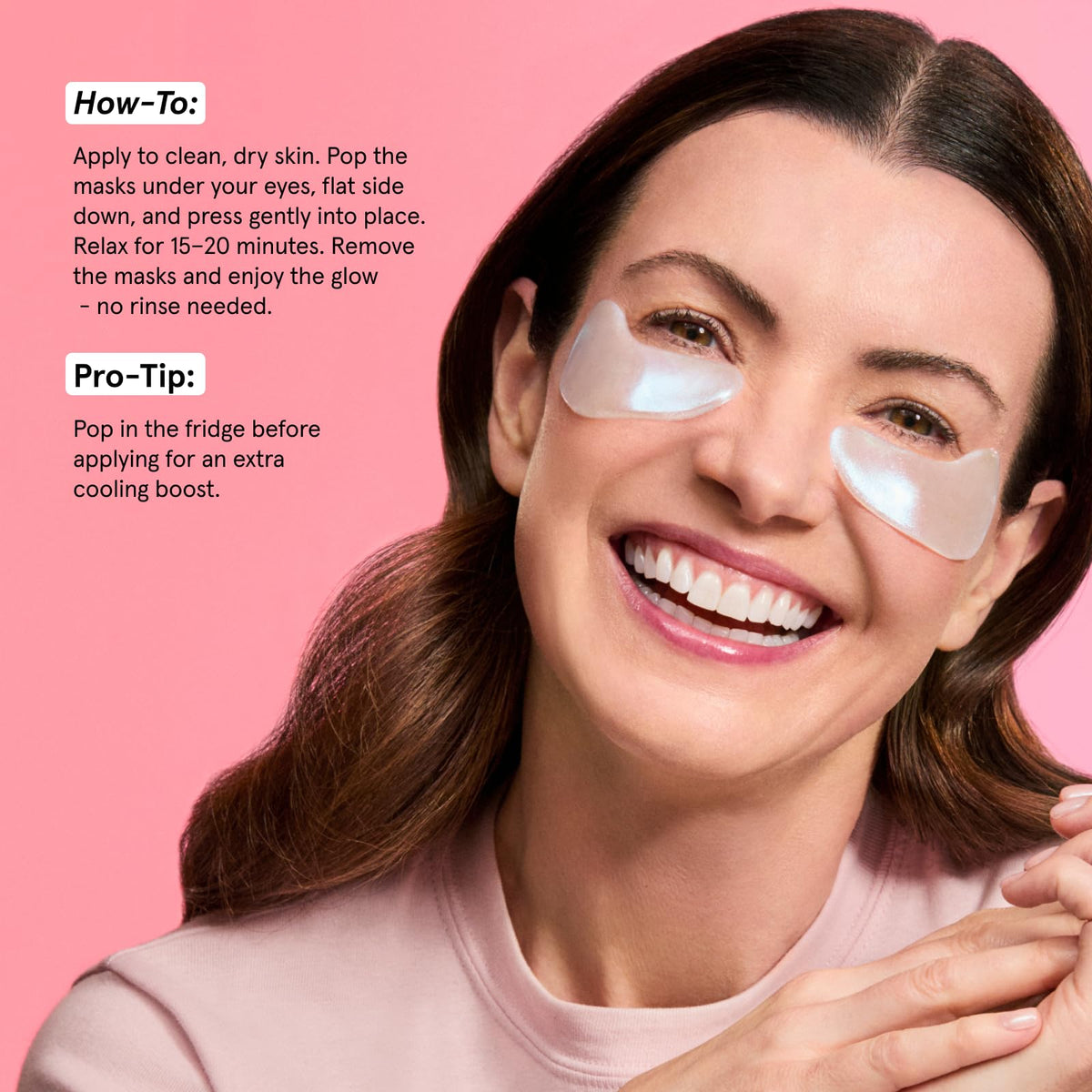 grace & stella Peptide Under Eye Patches showing texture and design