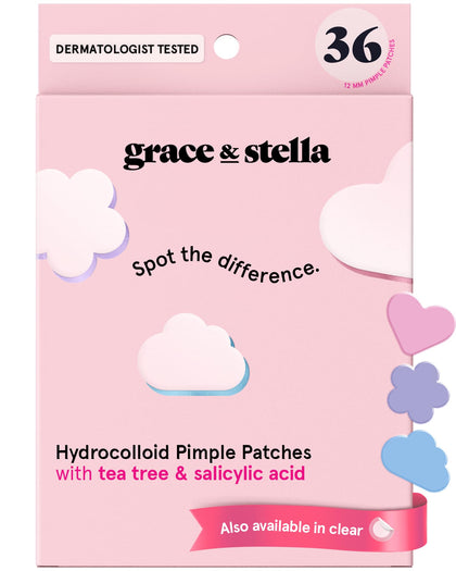 grace & stella Pimple Patches pink heart design front view