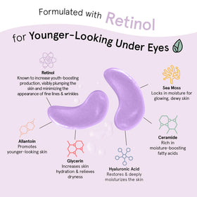 grace & stella Retinol Under Eye Patches opened packaging
