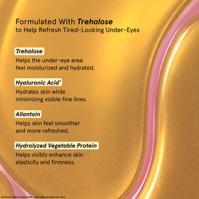 grace & stella Under Eye Mask gel patches in use