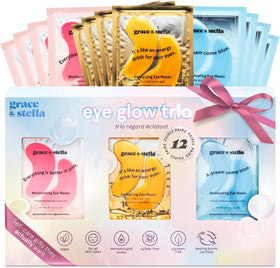 grace & stella Under Eye Patches front view with packaging